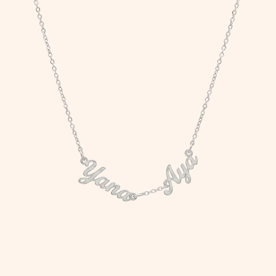Wasl English Multiple Names Necklace