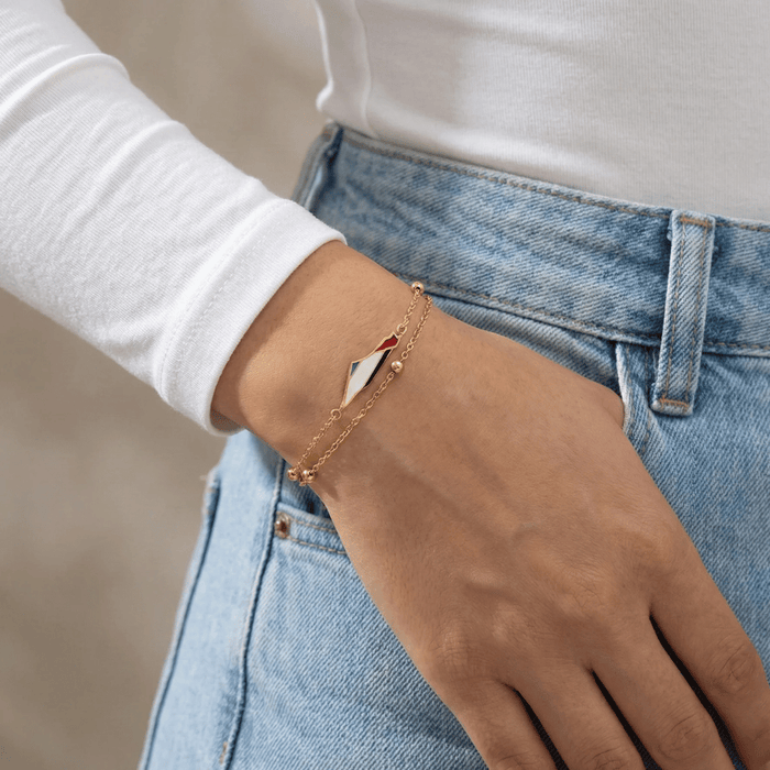 Noor Palestine Map Bracelet