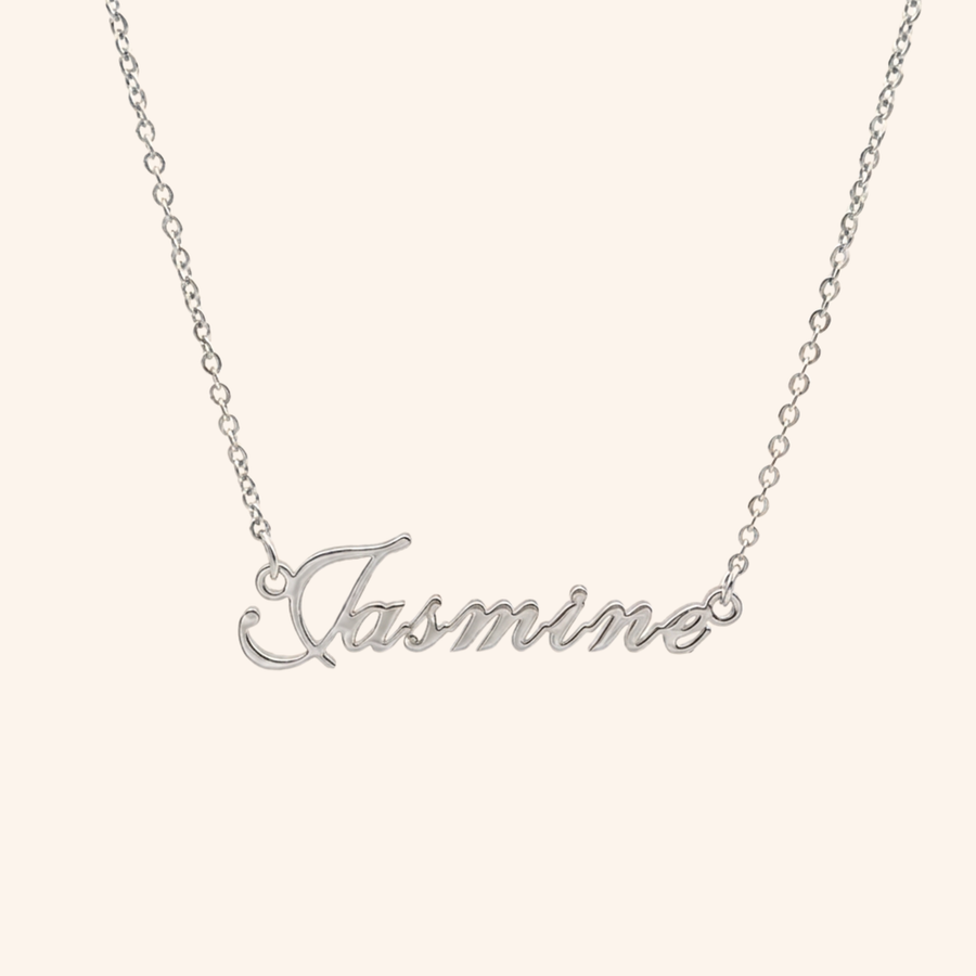English custom name necklace