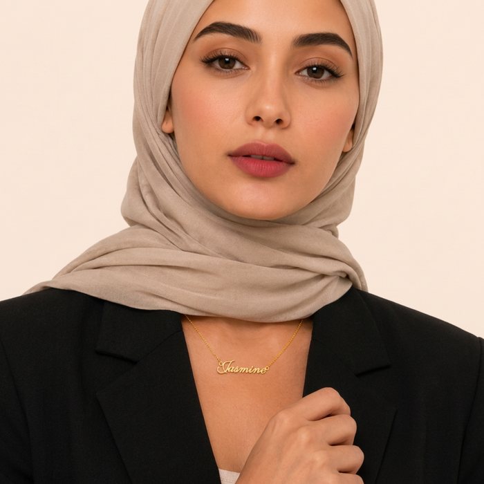 English custom name necklace